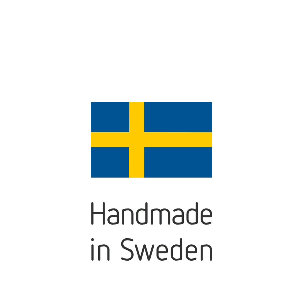 "Handmade in Sweden"